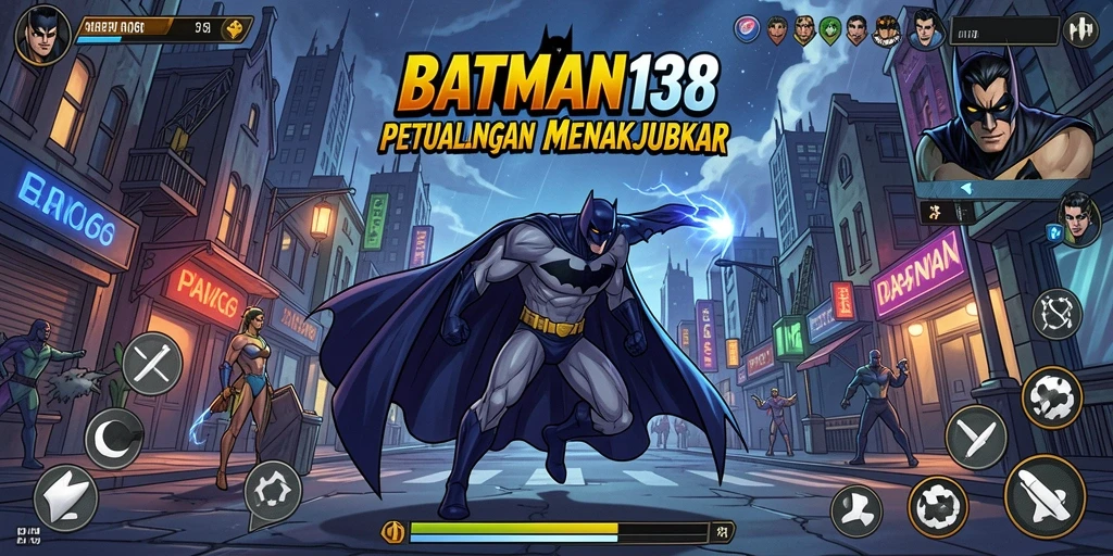 Tampilan gameplay menakjubkan dari BATMAN138 dengan karakter anime yang beraksi.