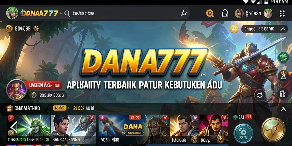 Tampilan antarmuka DANA777 yang modern dan intuitif untuk pengguna.
