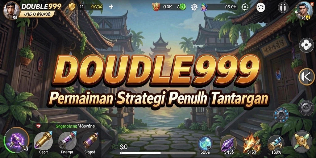Tampilan utama DOUBLE999 menampilkan strategi yang mendebarkan dalam pertempuran sengit.
