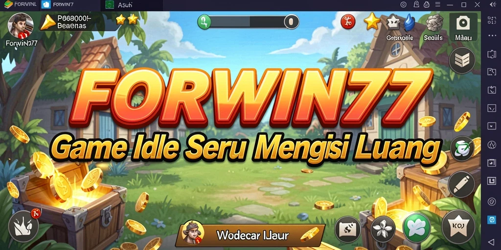 Screenshot gameplay FORWIN77 dengan suasana Idle yang santai.