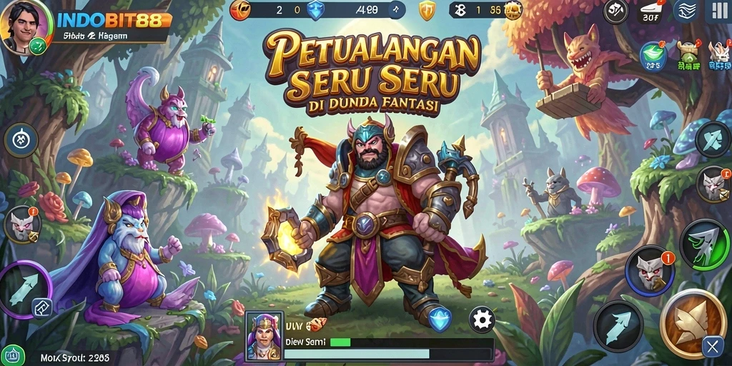 Tampilan menakjubkan dari permainan <strong>INDOBIT88</strong> dalam dunia petualangan.