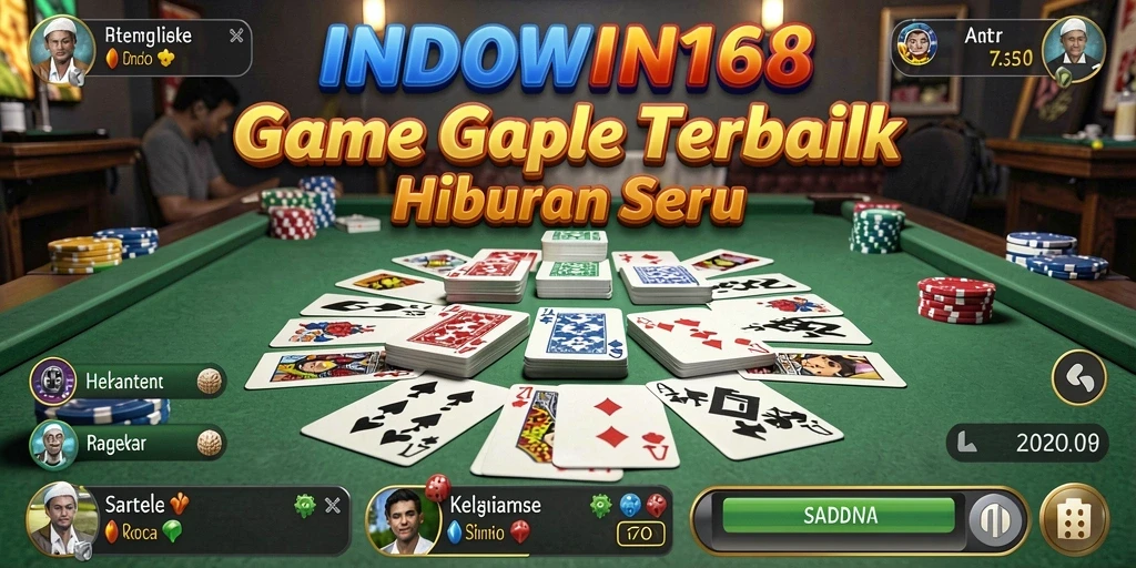 Tampilan gameplay Gaple yang seru dan interaktif.