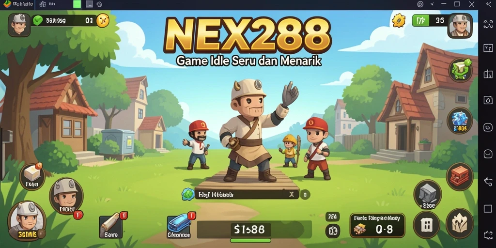 Tampilan gameplay NEX288 yang imersif dan berwarna-warni.