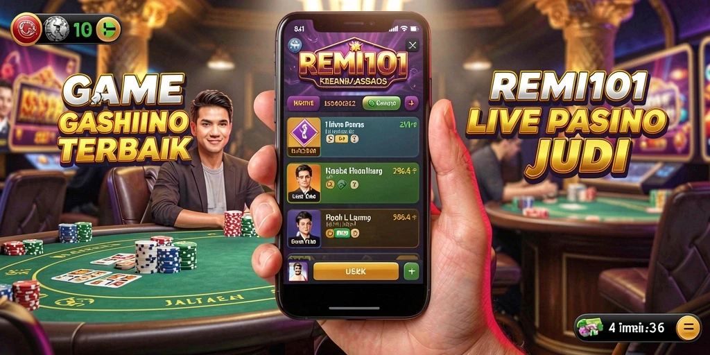 Screenshot tampilan gameplay Live Casino REMI101 yang mendebarkan.