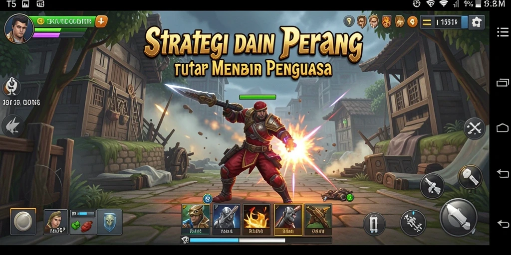 Gameplay strategis seru dalam T6 dengan pertempuran epik.